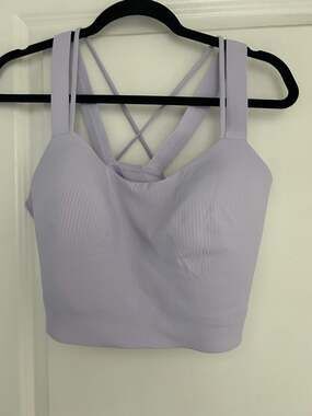 Lululemon Like a Cloud Ribbed Longline Bra Size 14  D/DD